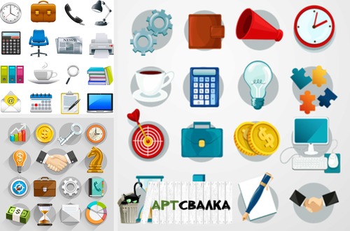 Офисные значки для компьютера | Office icons for your computer